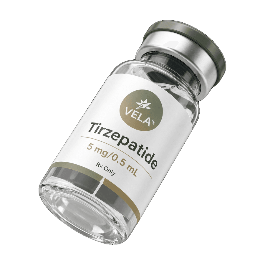 Vela Rx Tirzepatide program — compounded GLP-1 / GIP vial