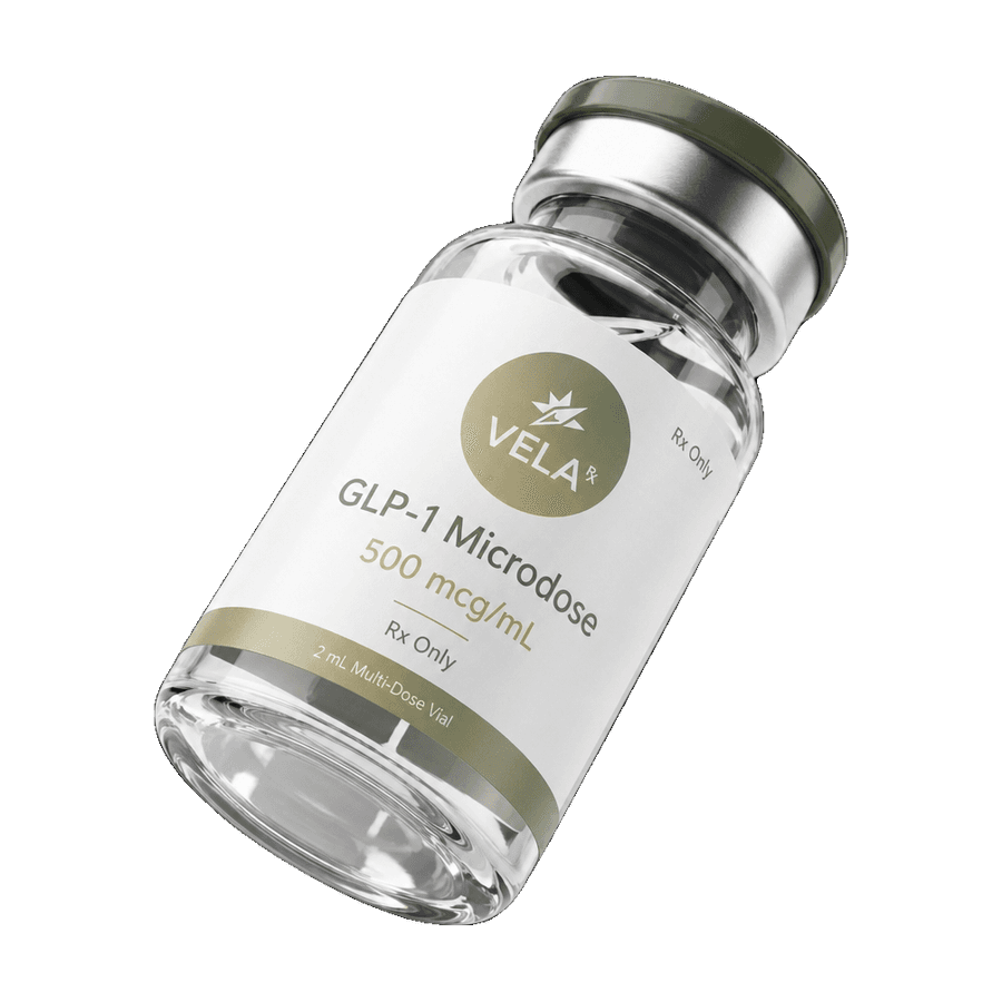 Vela Rx GLP-1 Microdose program — compounded low-dose vial